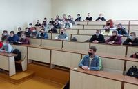 Elena Kolesneva, Deputy Chairman of the Permanent Commission on Education, Culture and Science, meets the students of the Faculty of Agricultural Mechanization